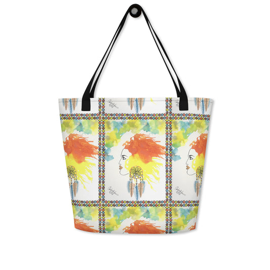 All-Over Print Large Tote Bag