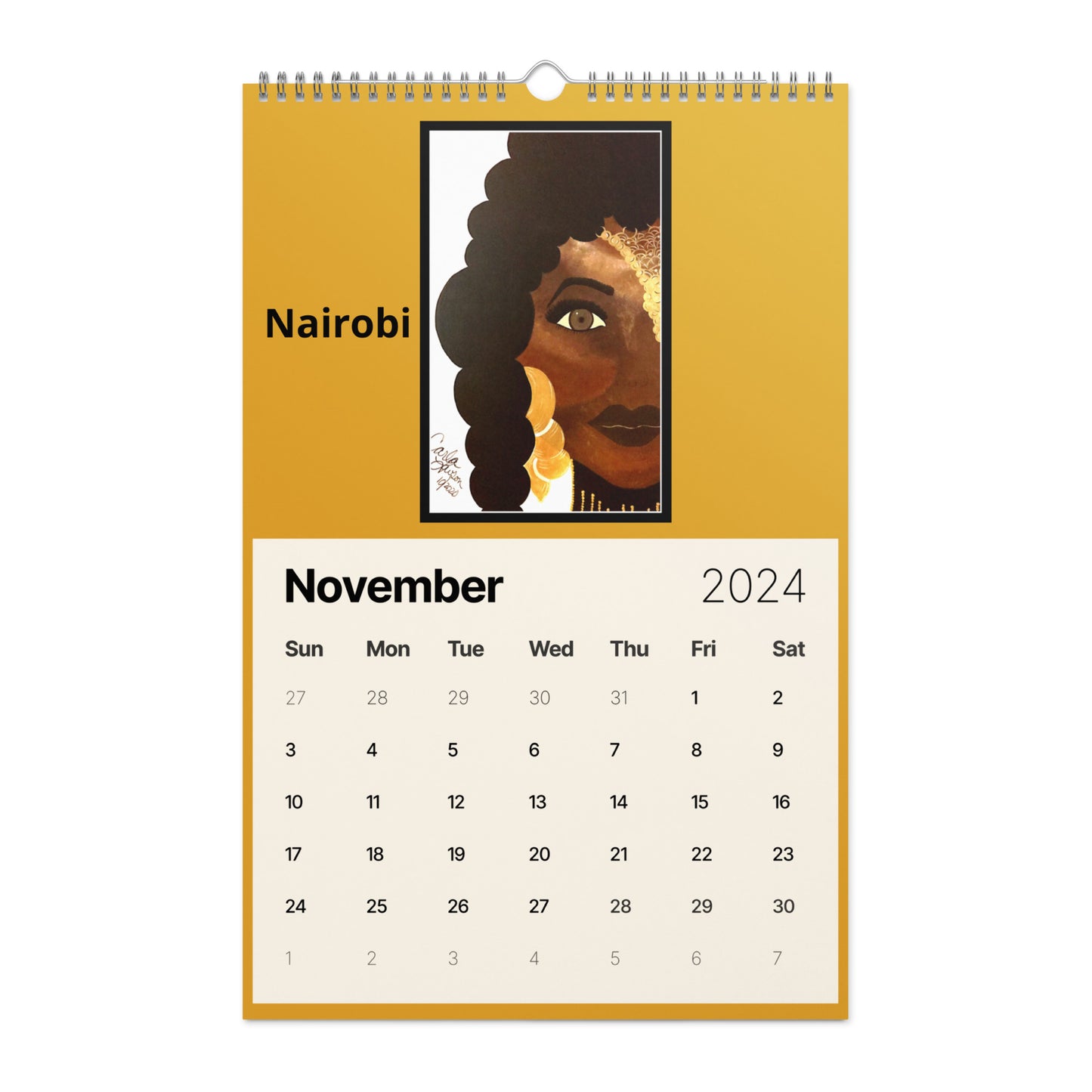 Wall calendar (2024)