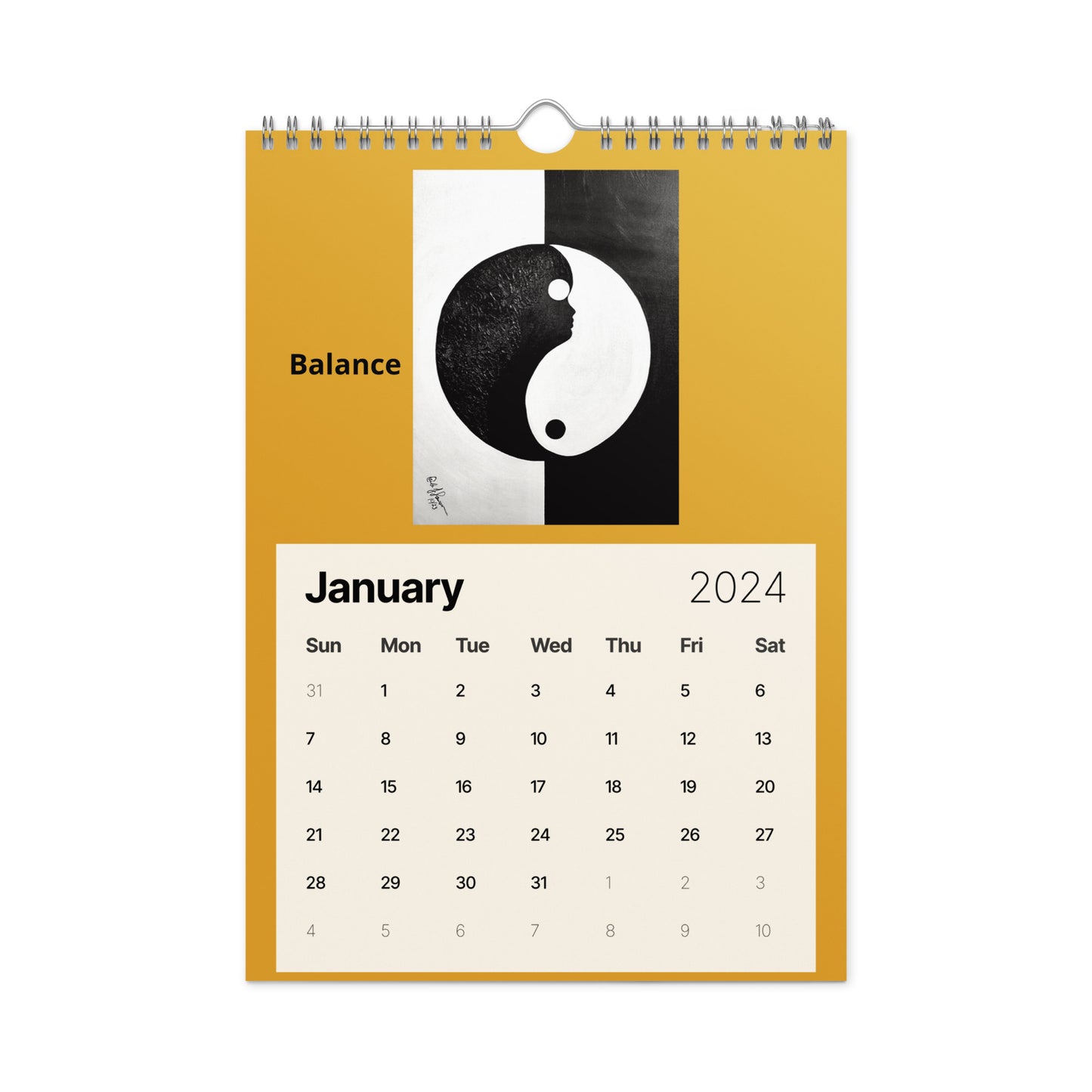 Wall calendar (2024)