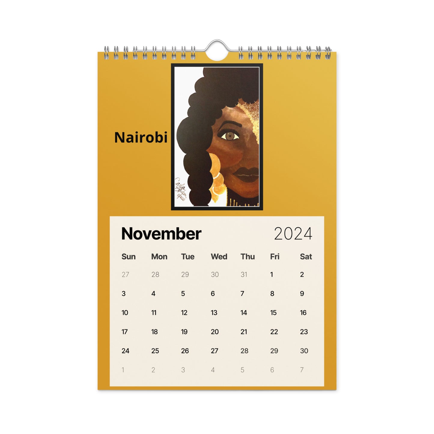 Wall calendar (2024)