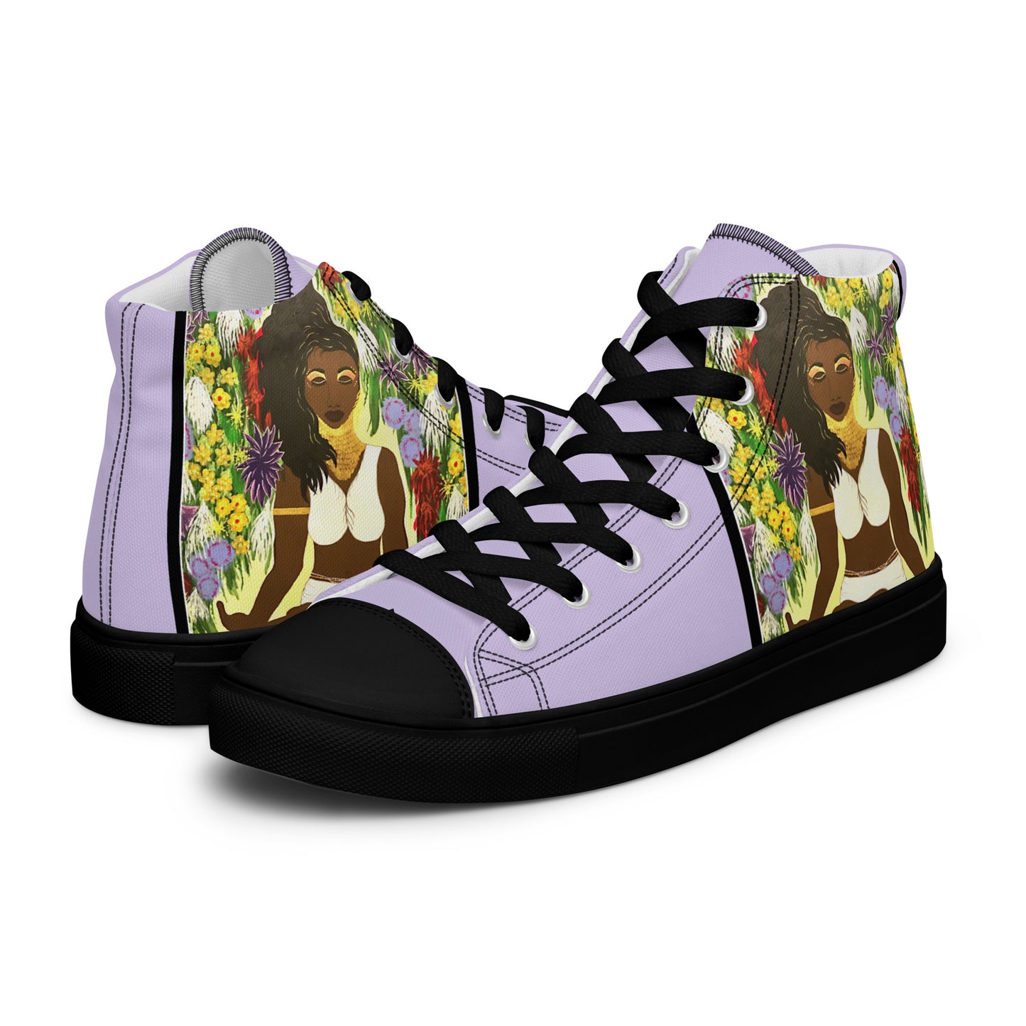 Women’s high top canvas shoes