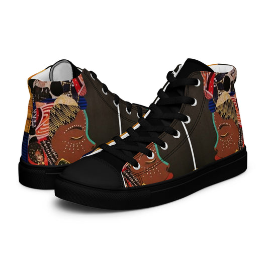 Women’s high top canvas shoes