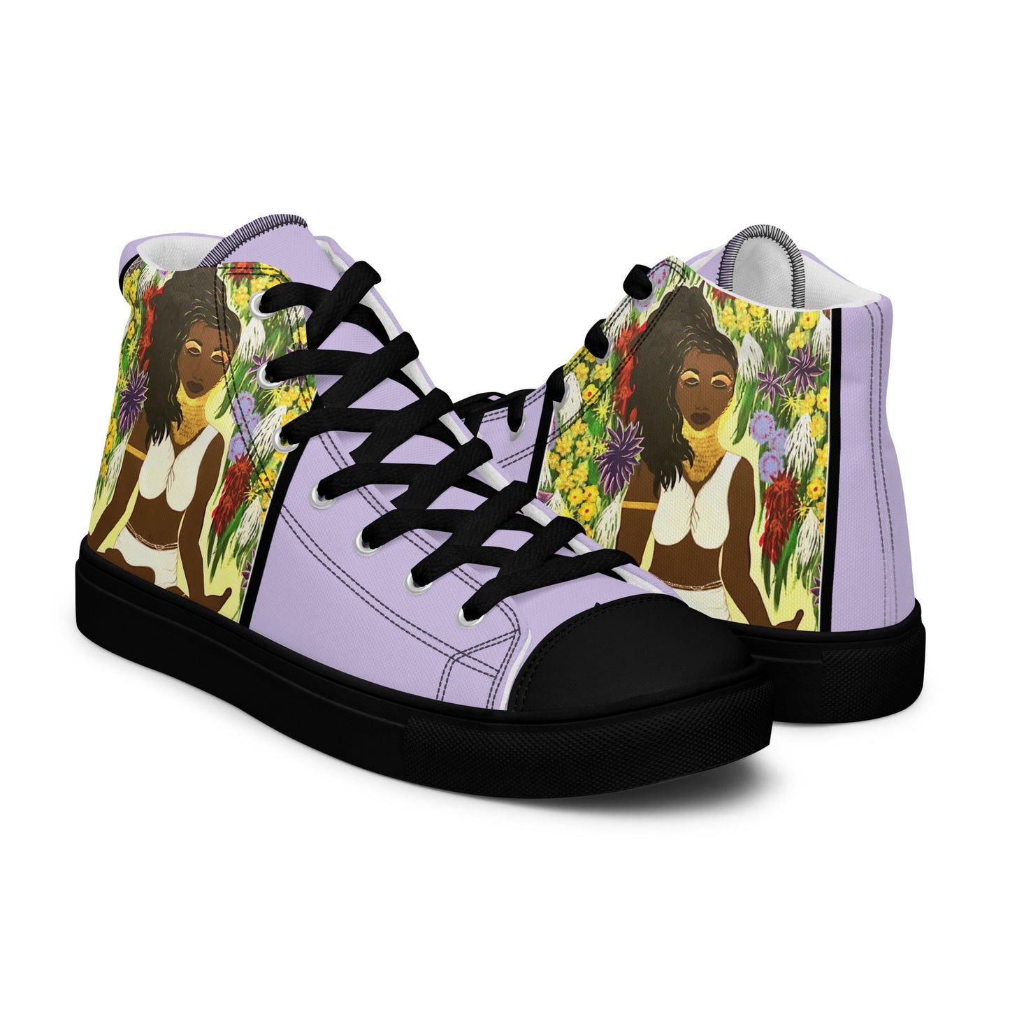 Women’s high top canvas shoes