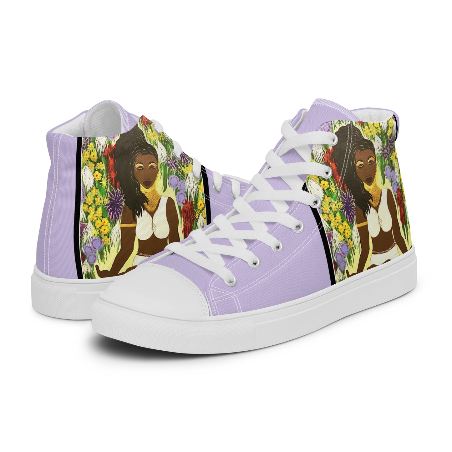 Women’s high top canvas shoes