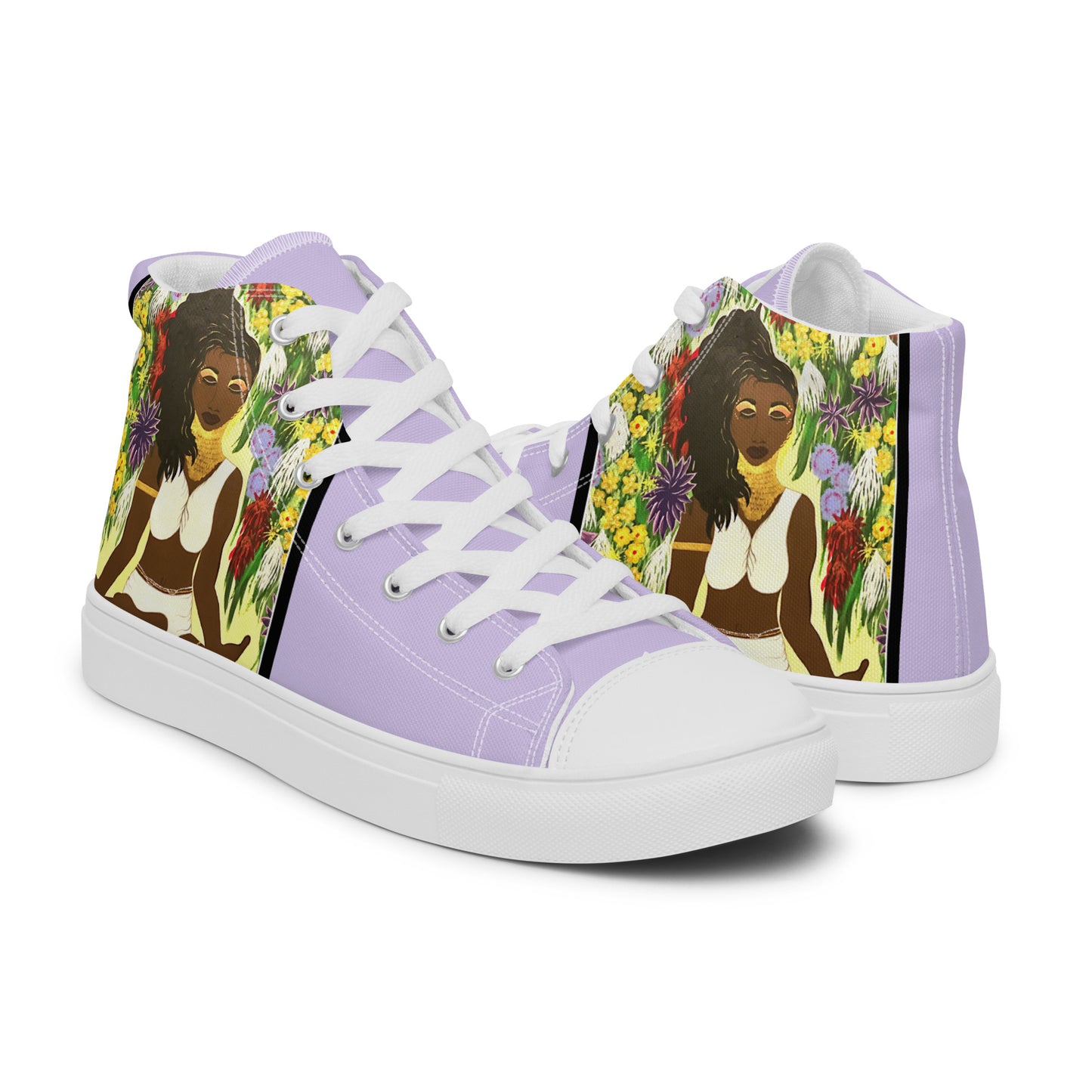 Women’s high top canvas shoes